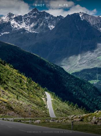 Road down into the Ötz valley