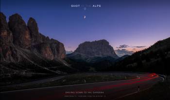 Driving down to Val Gardena