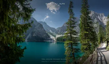 Trail around Pragser Wildsee