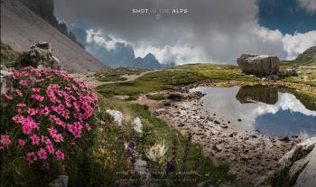 Pond at Three Peaks of Lavaredo