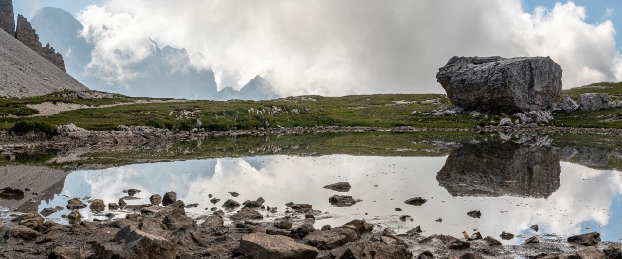 Pond at Three Peaks of Lavaredo | 1/60s * f14 * ISO 160 * 24mm - FE 24-105mm F4 G OSS - Sony α7R III Pond at Three Peaks of Lavaredo