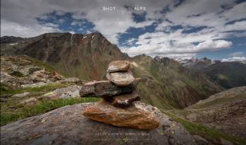 Stone stack at Timmelsjoch