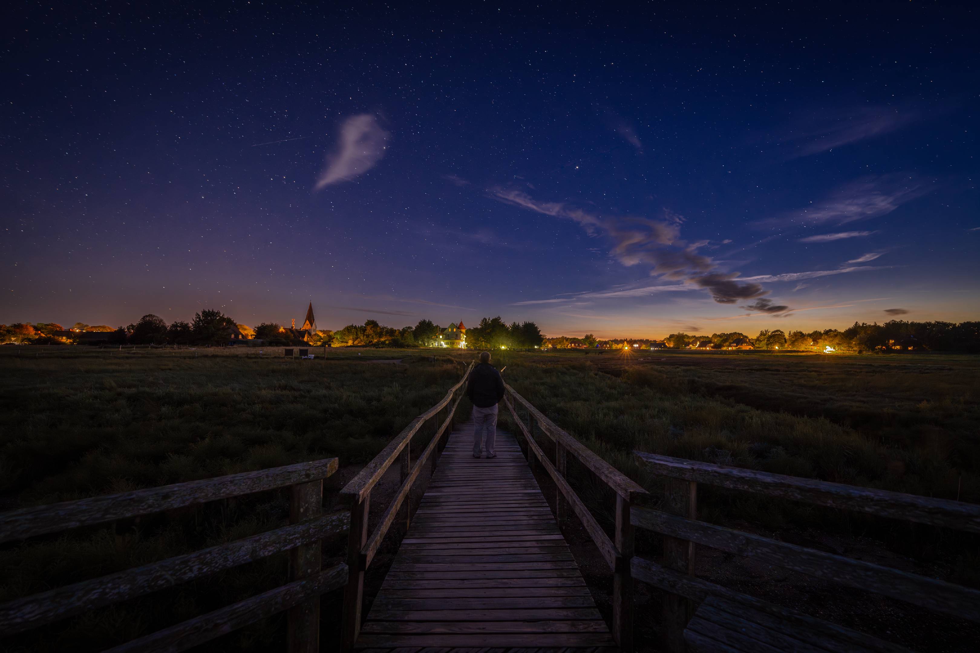 Starlit Night over Nebel