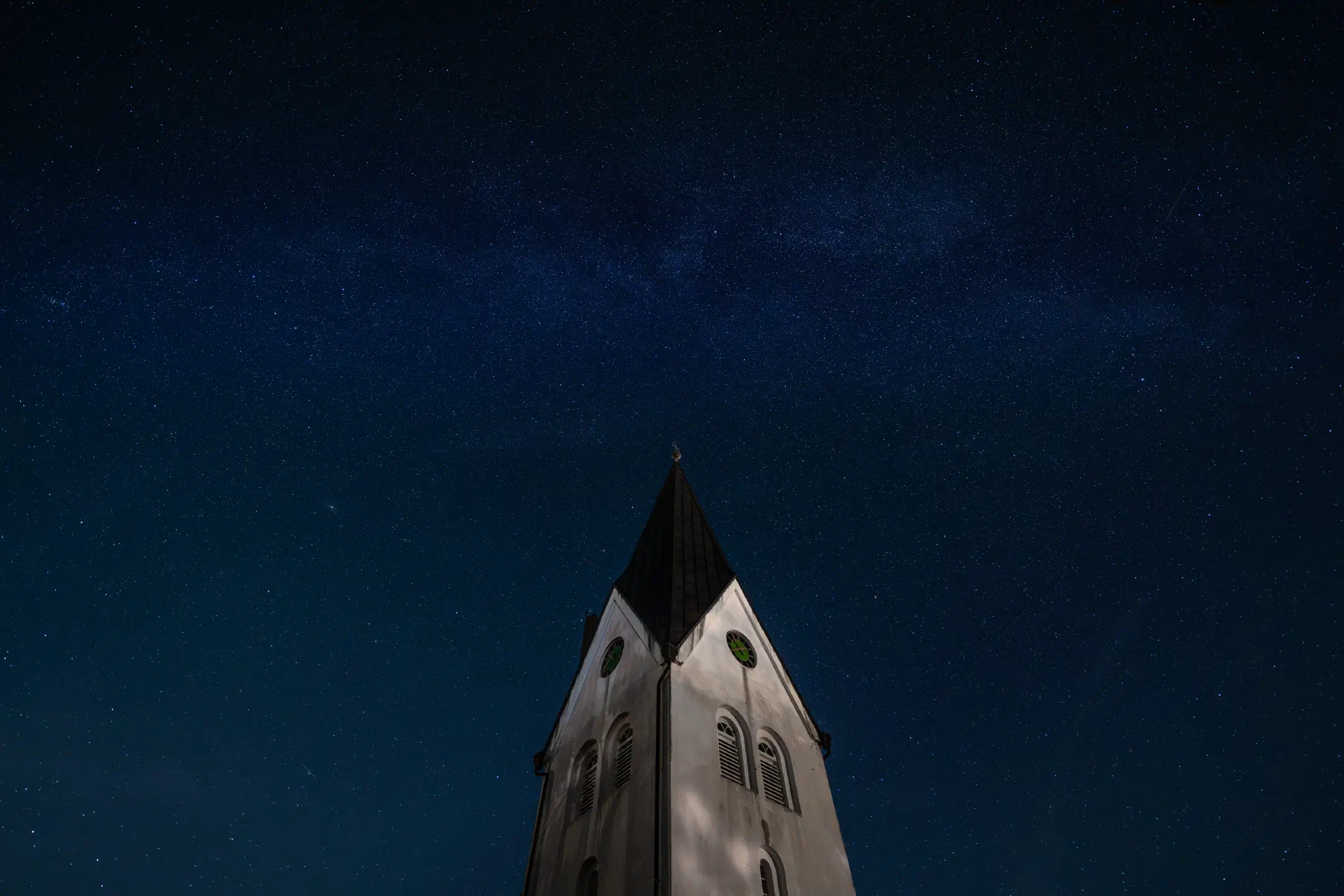 Steeple Touches the Milky Way