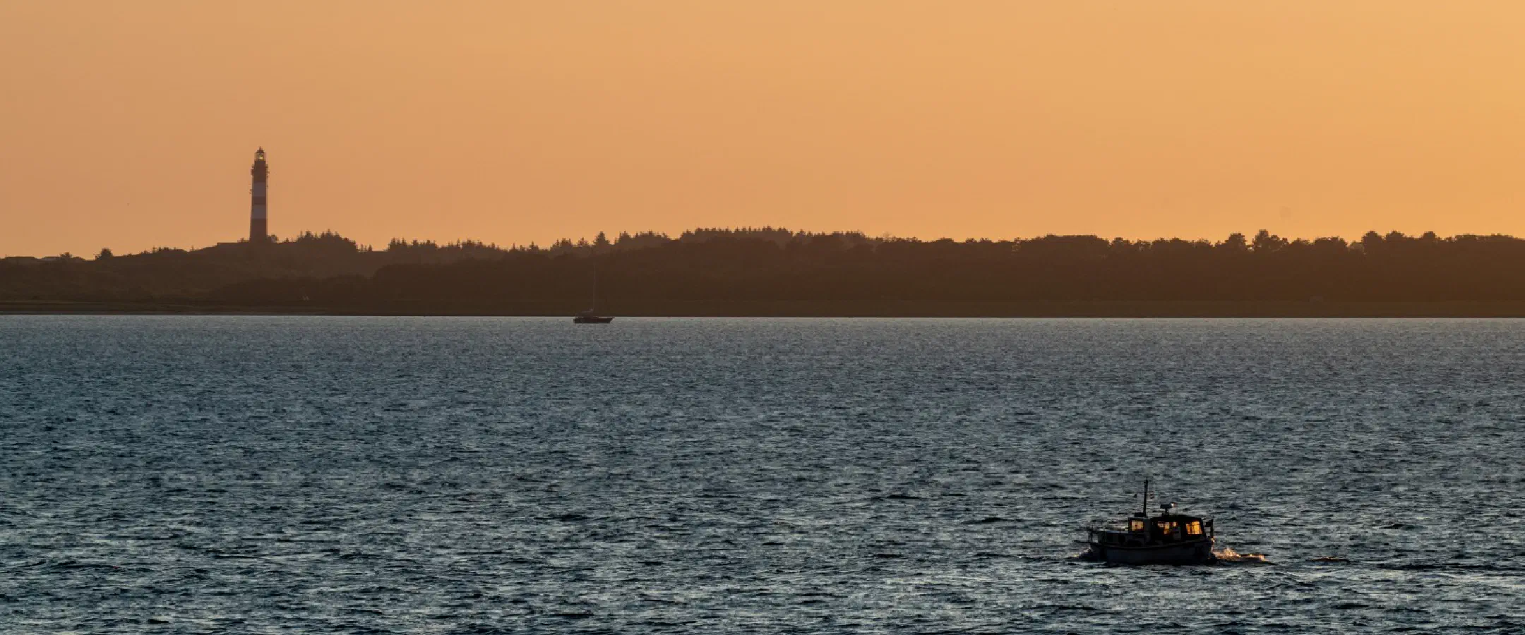 Evening arrival on Amrum island