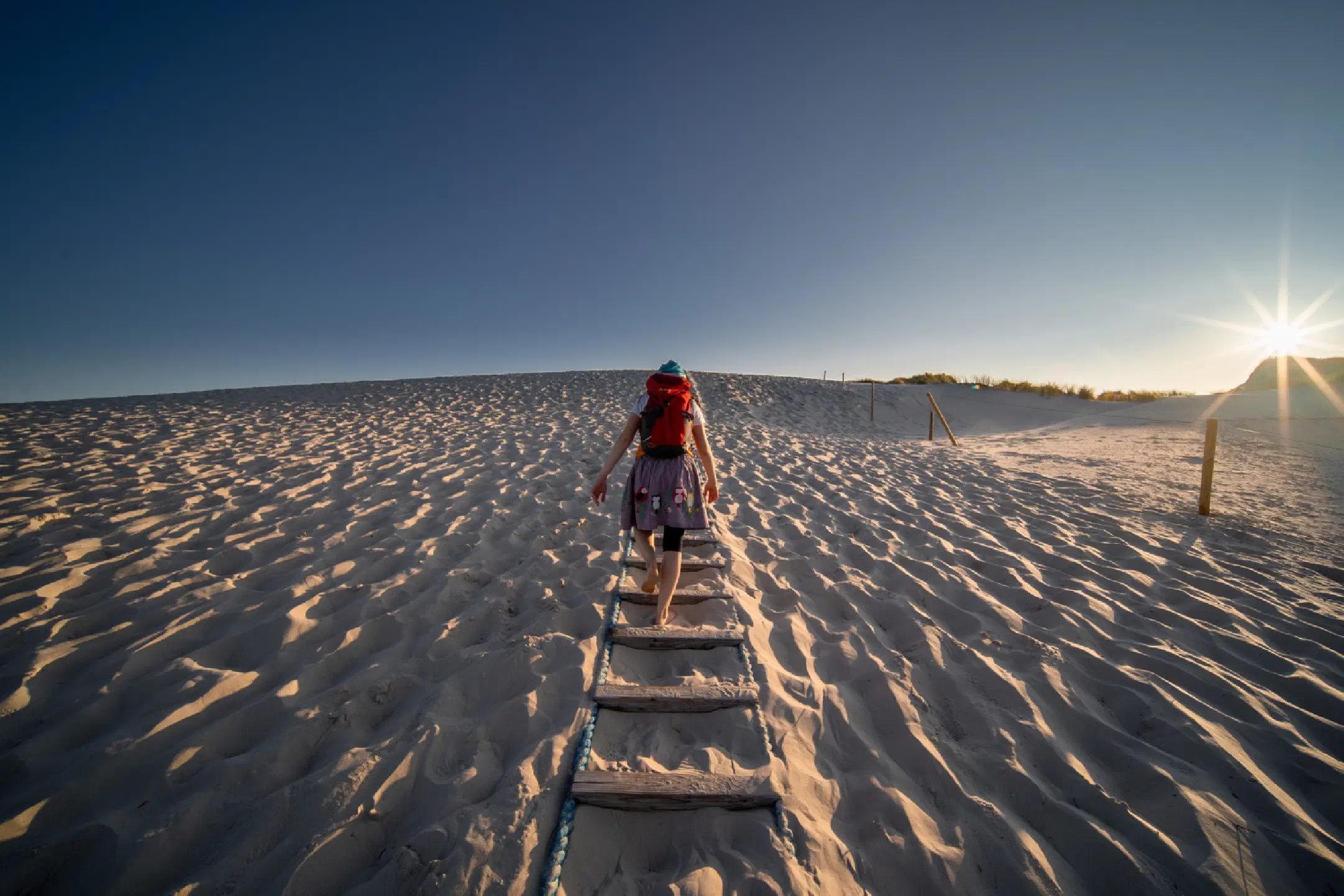 Girls admiring the evening sun