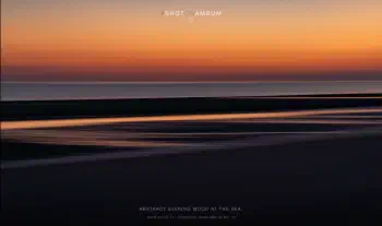 Abstract evening mood at the sea