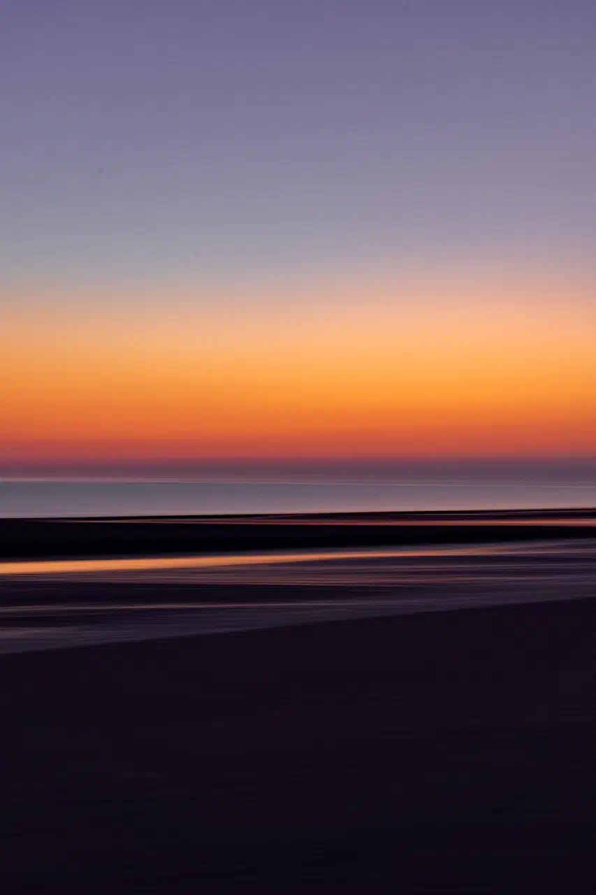 Abstract evening mood at the sea