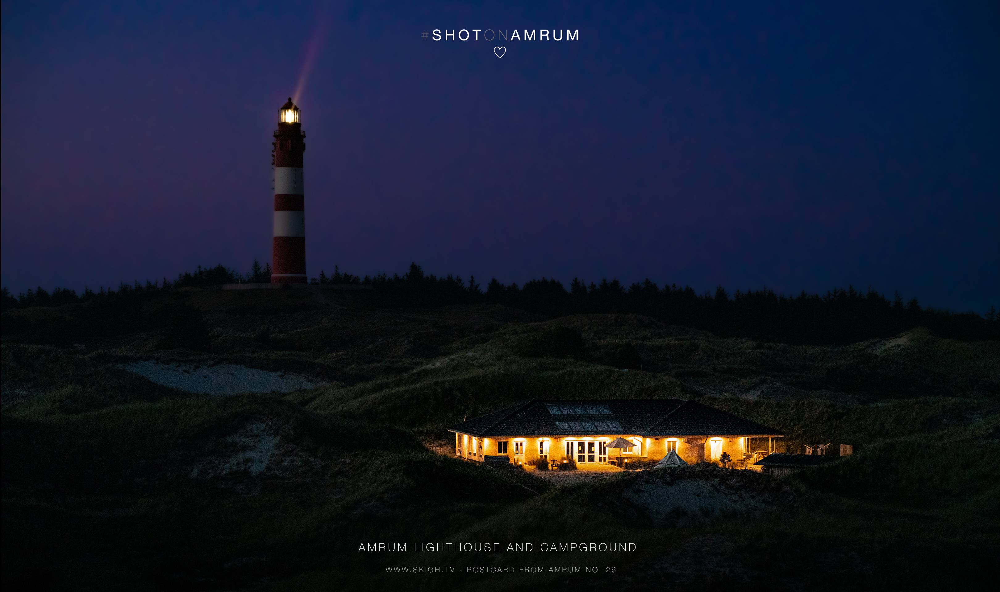 Amrum lighthouse and campground