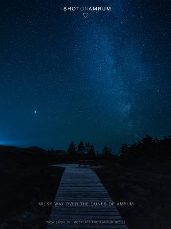 Milky Way over the Dunes of Amrum