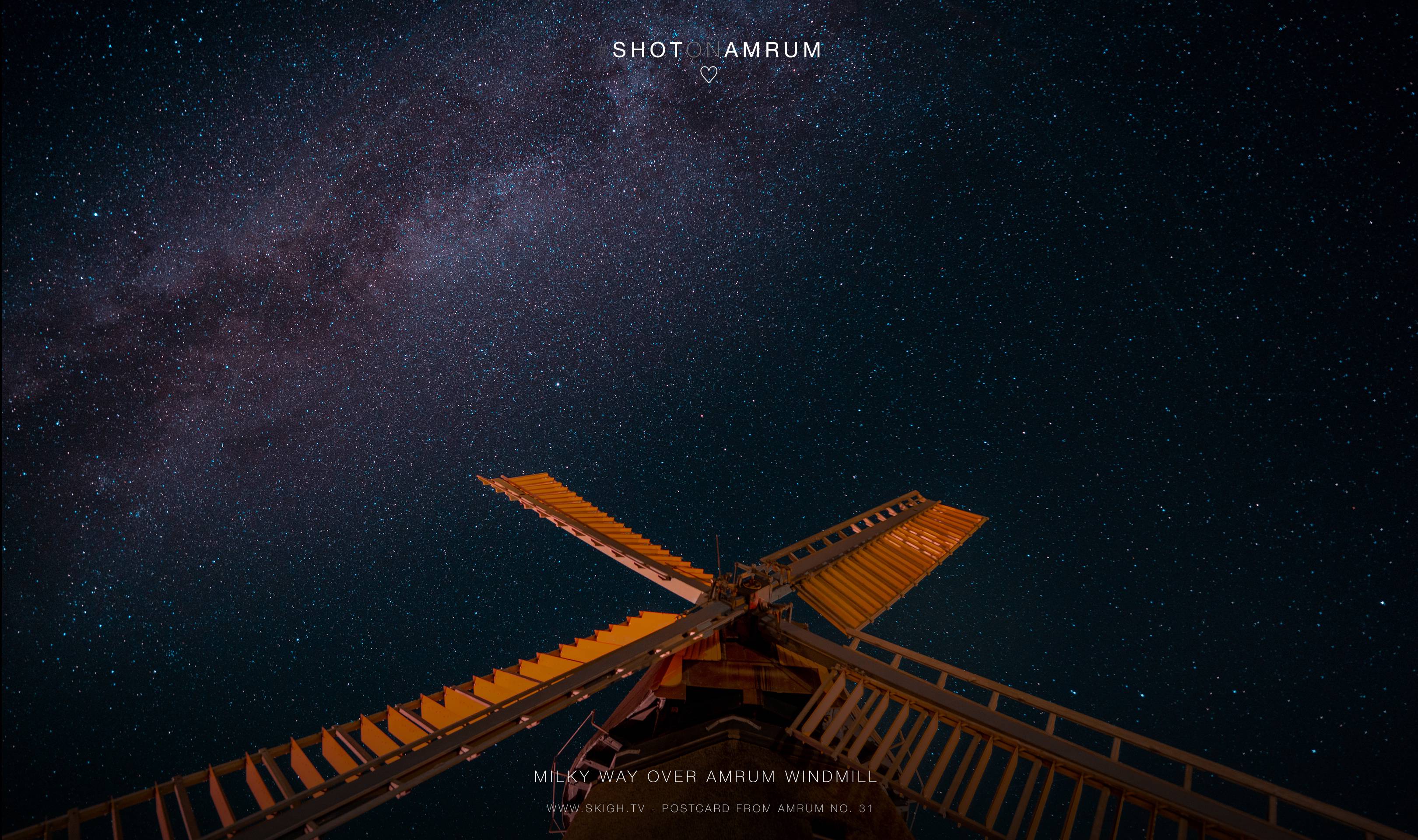 Milky Way over Amrum Windmill