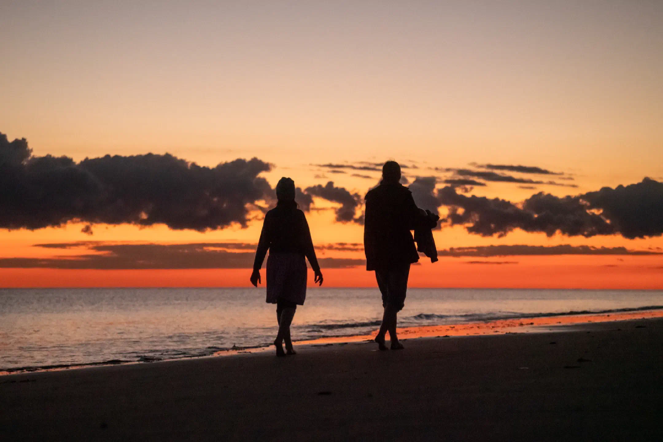 Low tide evening walk
