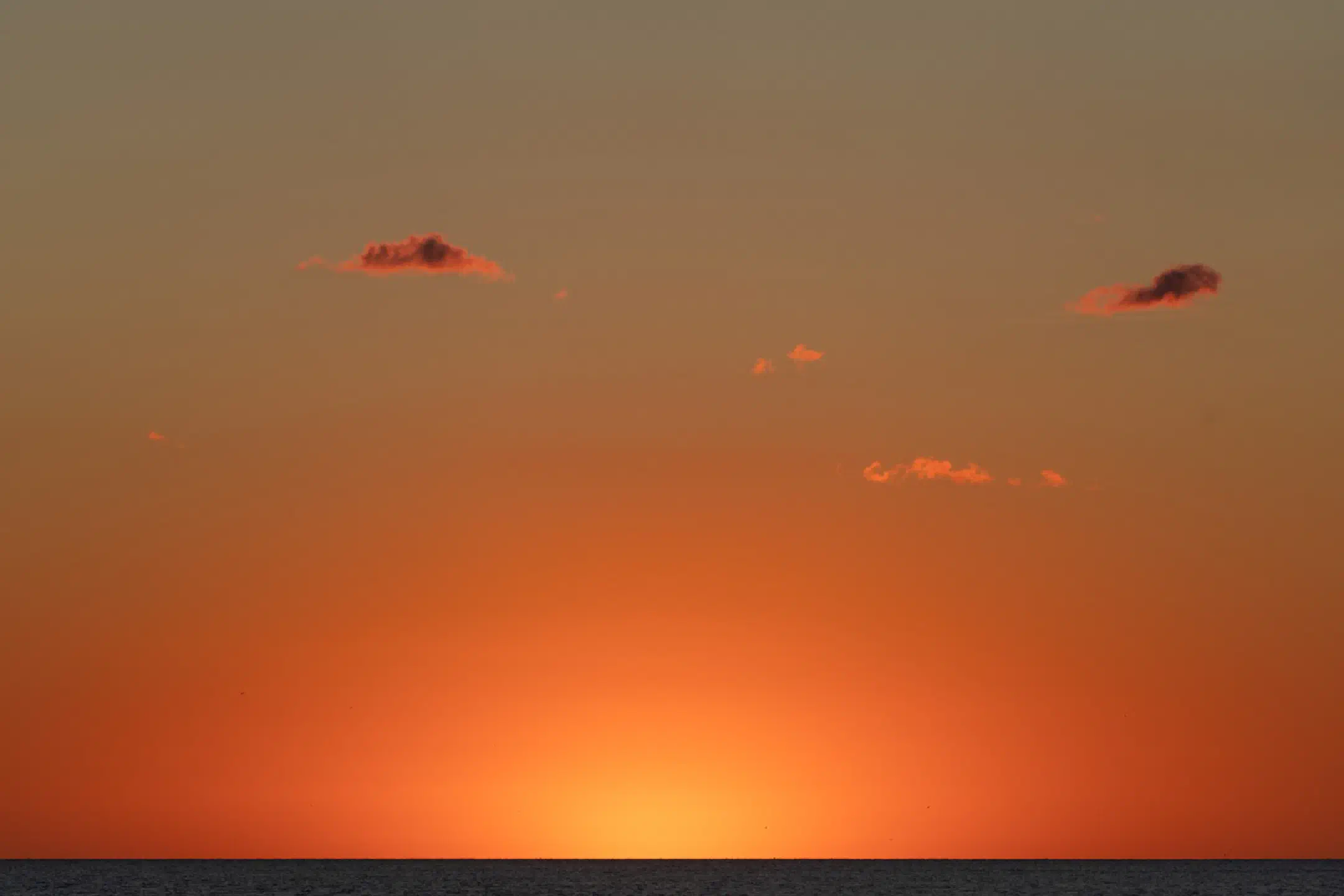 Seconds after sunset