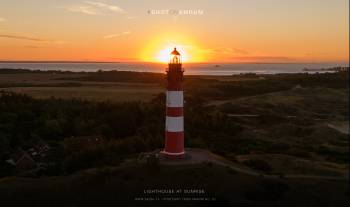 Lighthouse at sunrise | 1/40s * f1.7 * ISO 110 * 7mm - 6.7 mm f/1.7 - DJI Mini 3 pro Lighthouse at sunrise