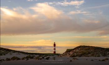 Lighthouse at sunset