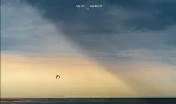 Rain shower over the North Sea