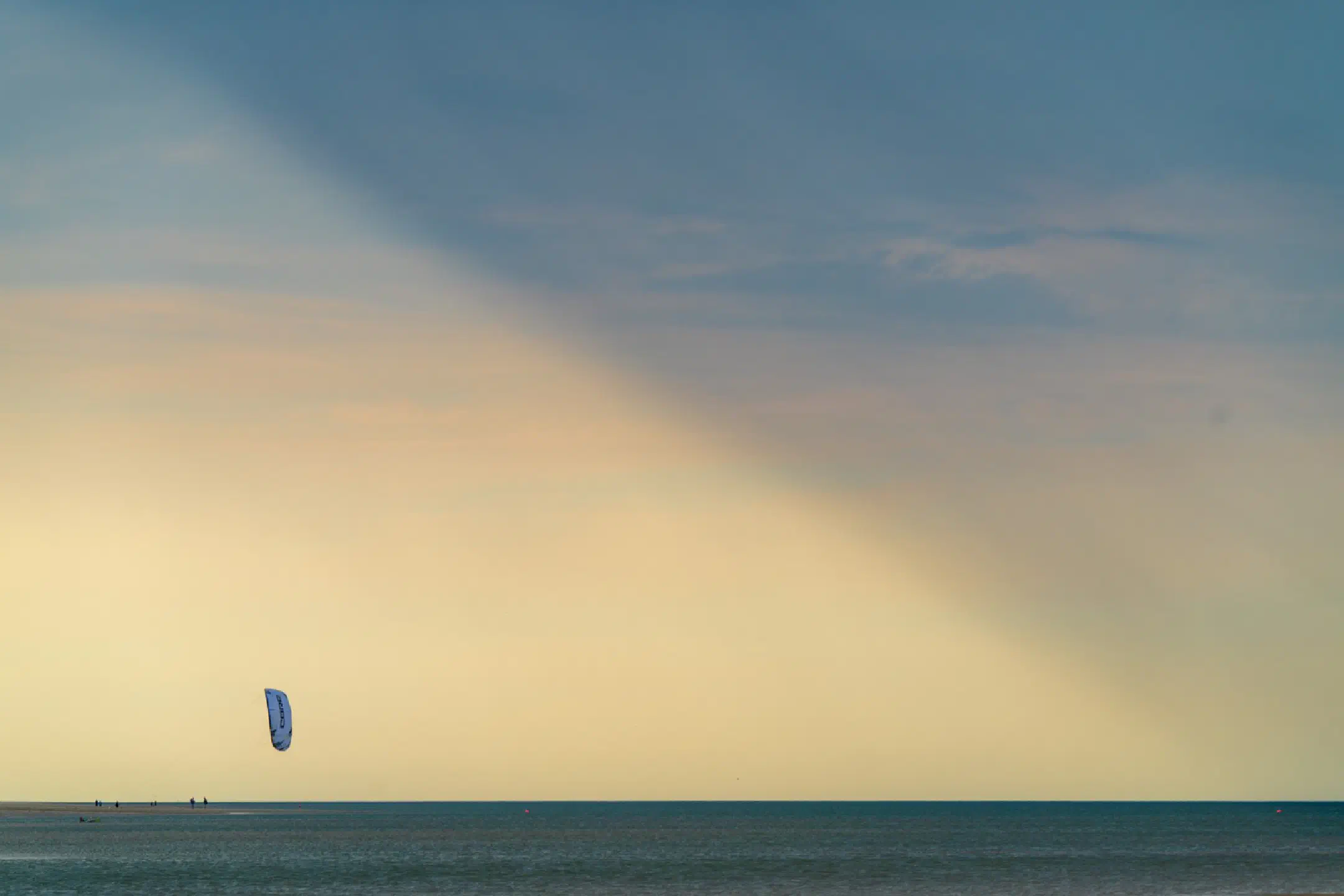 Rain shower over the North Sea