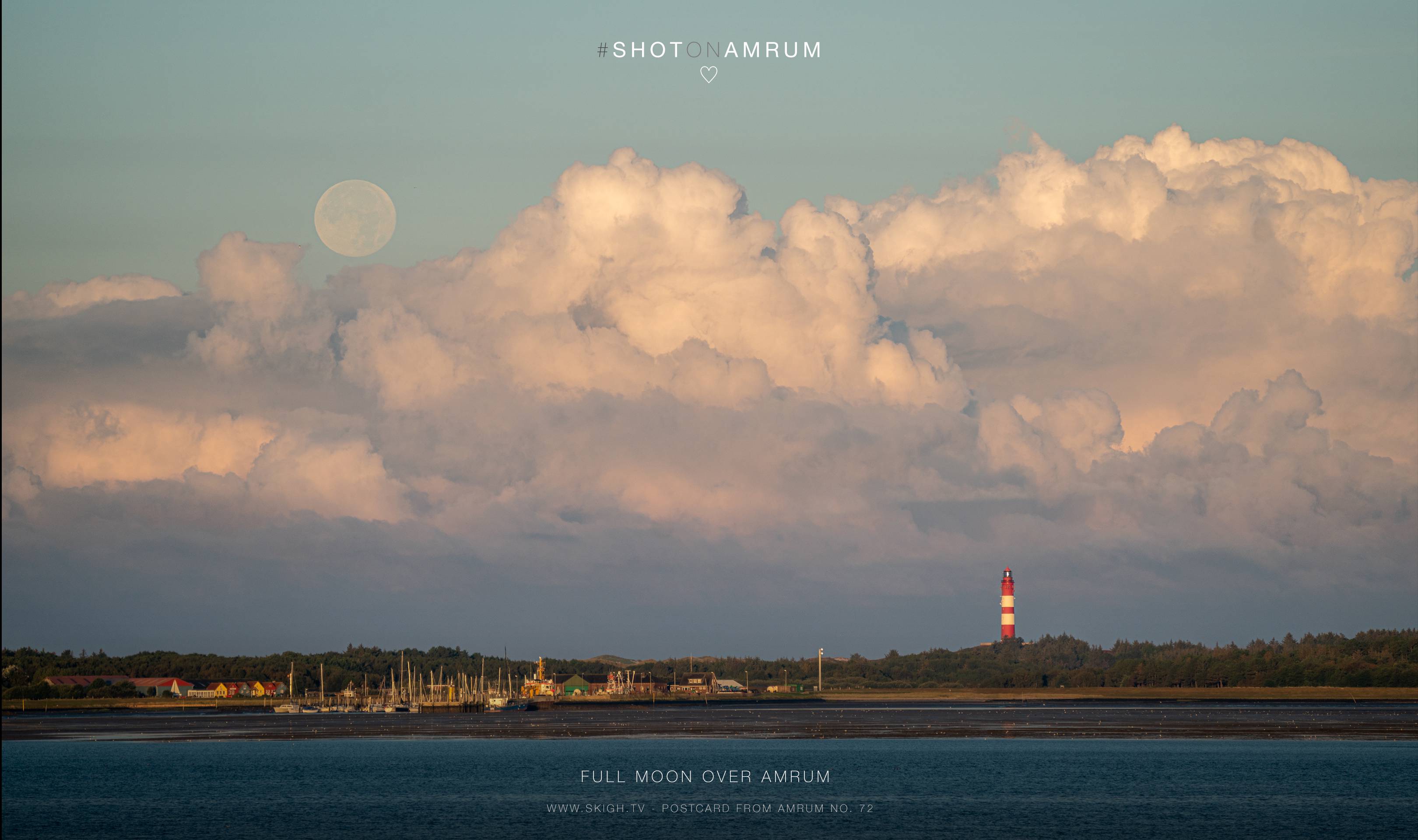 Full moon over Amrum | 1/400s * f5.6 * ISO 100 * 203mm - FE 70-300mm F4.5-5.6 G OSS - Sony α7R III Full moon over Amrum