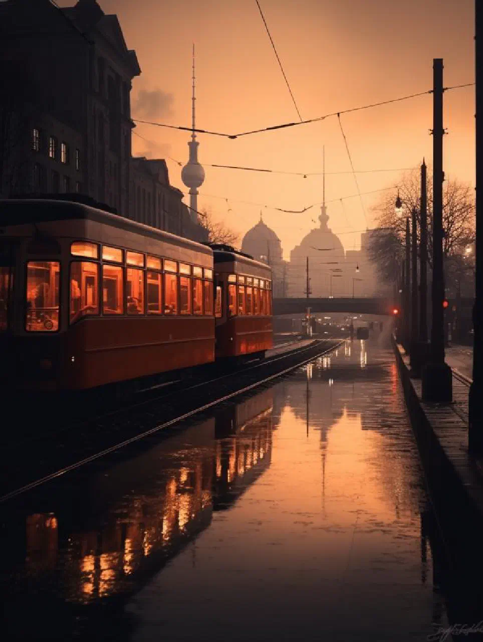 Neptunbrunnen and TV Tower