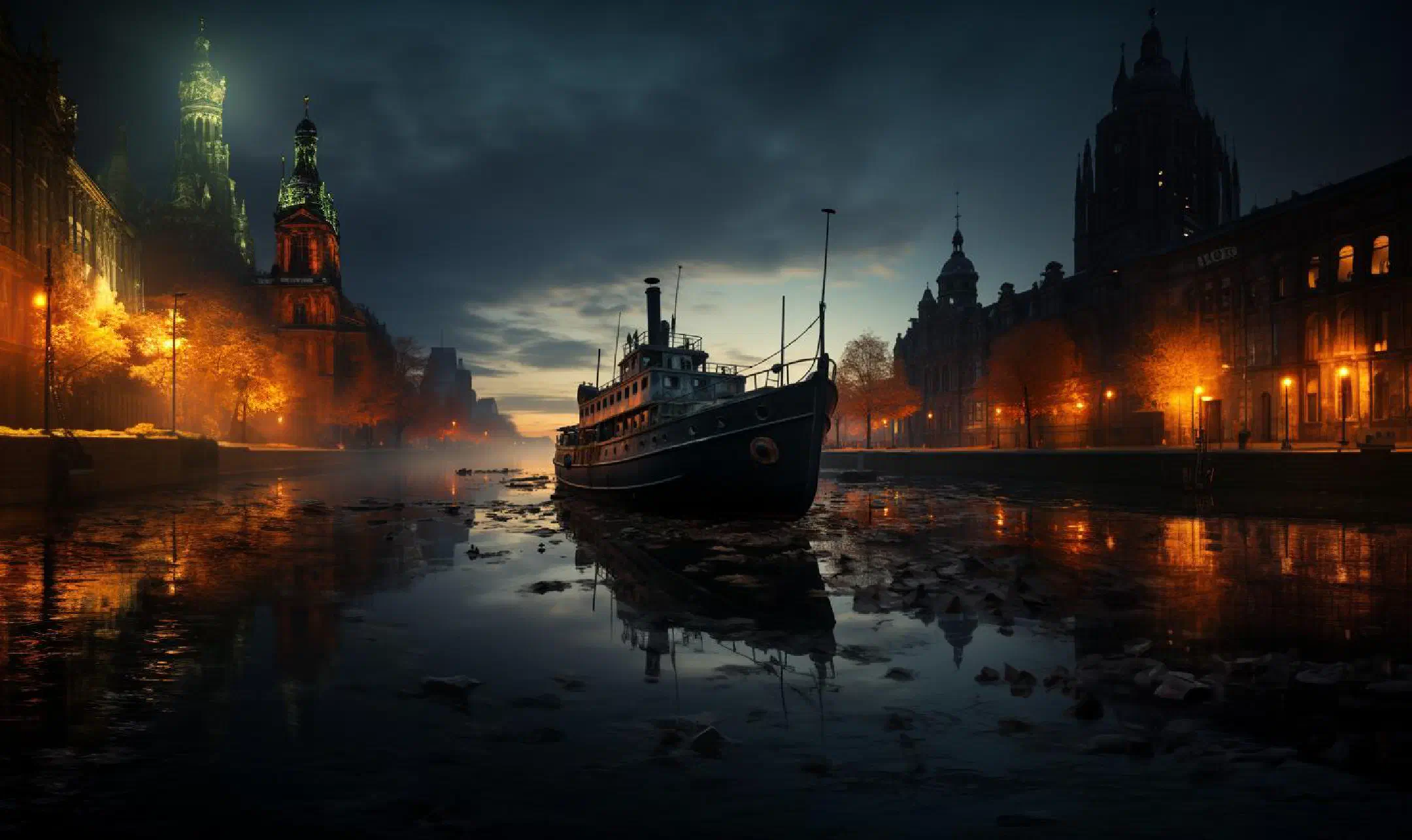 Evening walk on the Spree