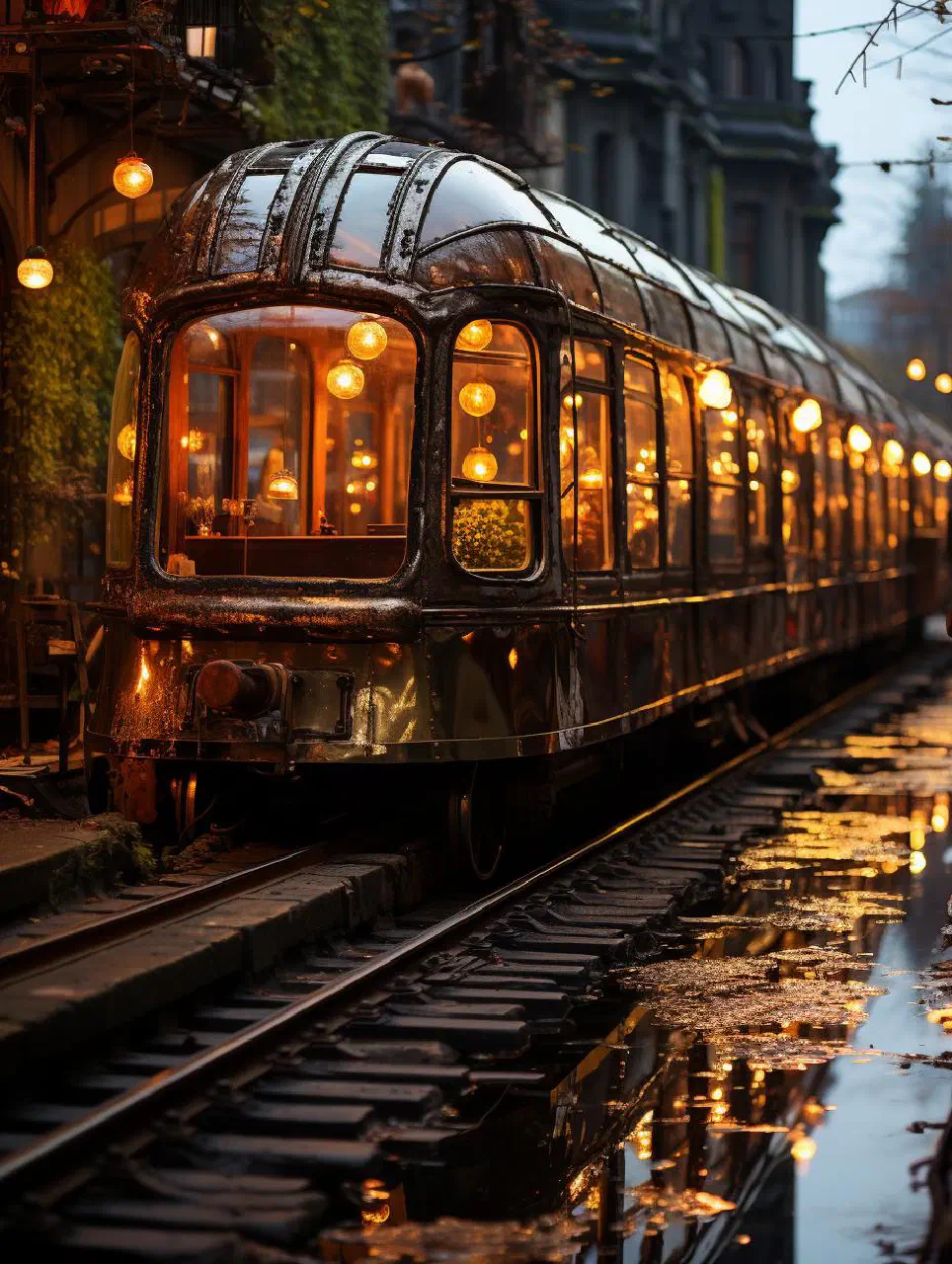 Subway train crossing Oberbaumbrücke