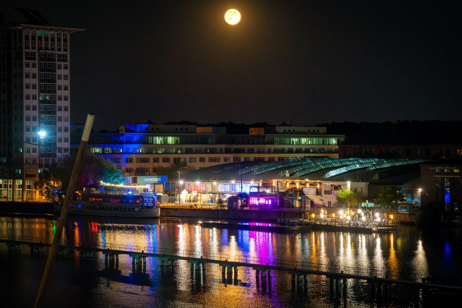 Spree river bank skyline