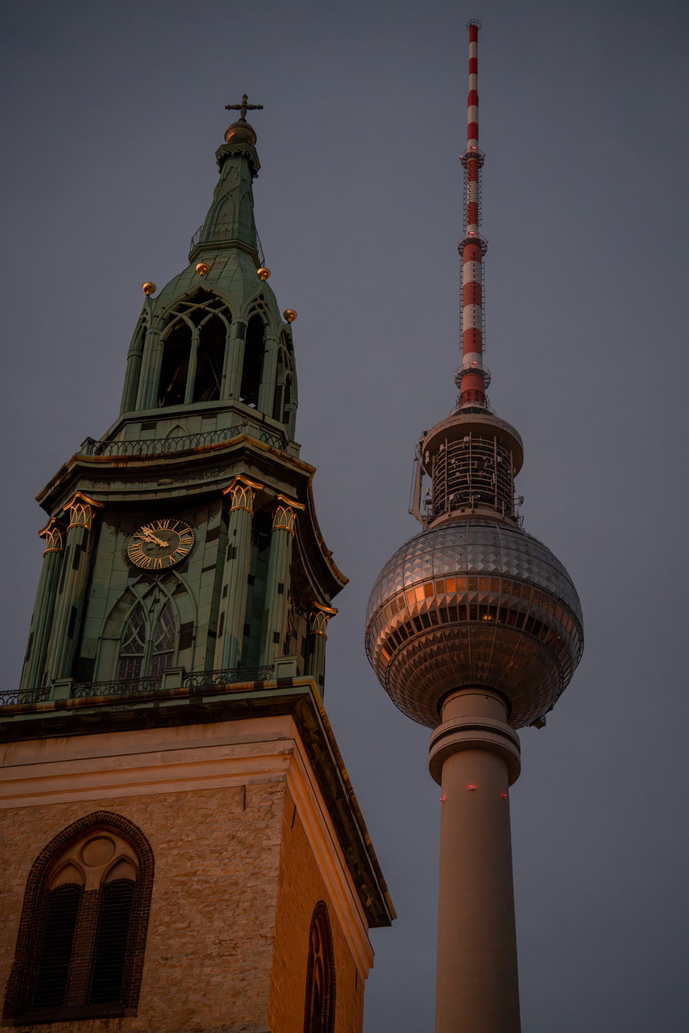 TV tower at dusk