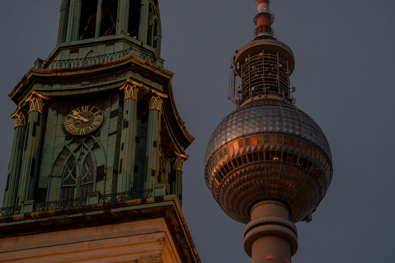 TV tower at dusk