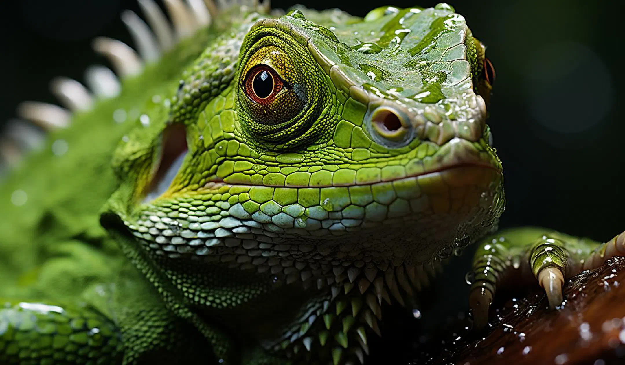 Green lizard