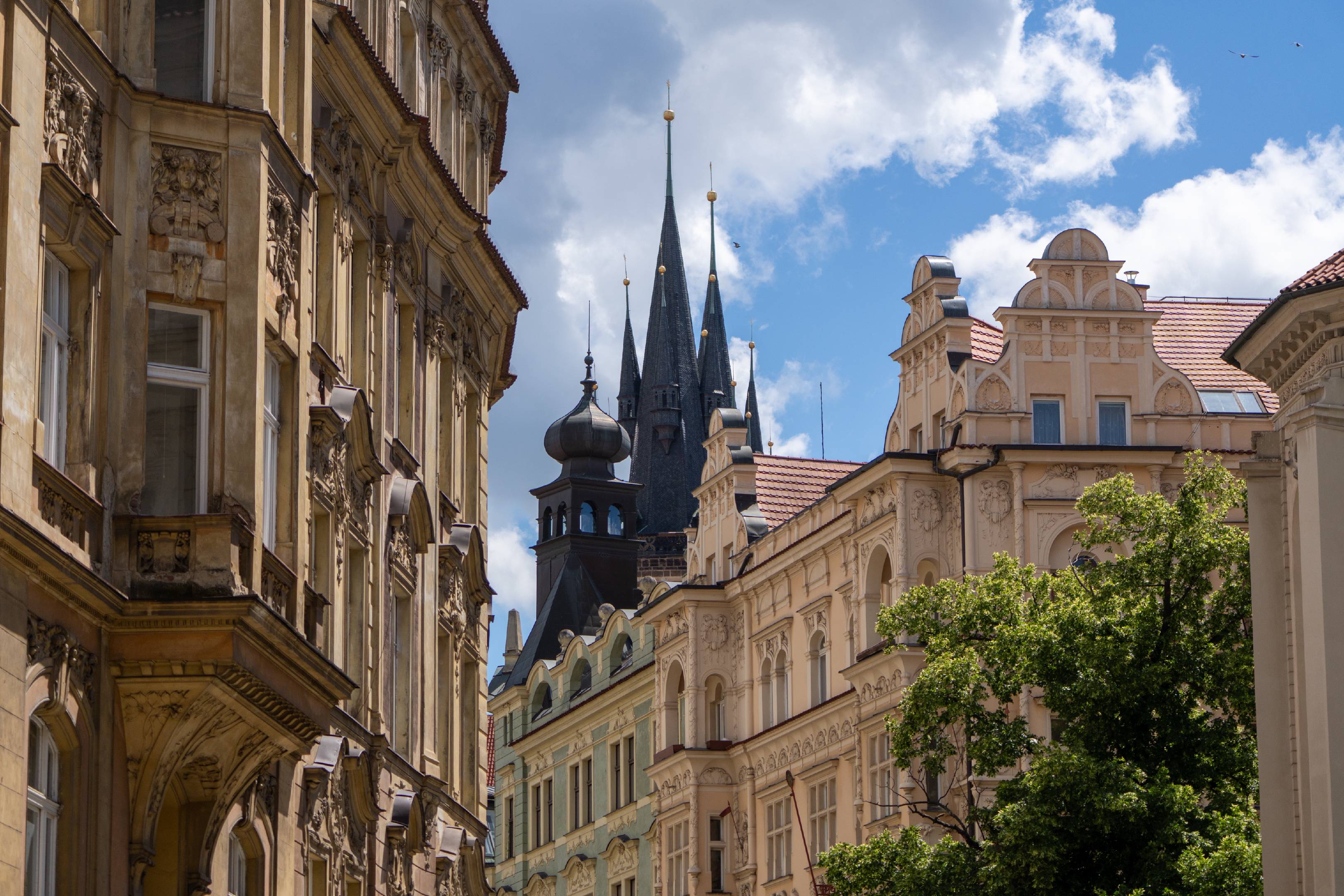 Prague house facades