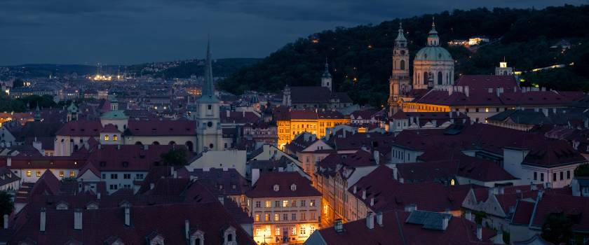 Above the rooftops of Prague