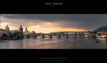 Charles Bridge before the storm