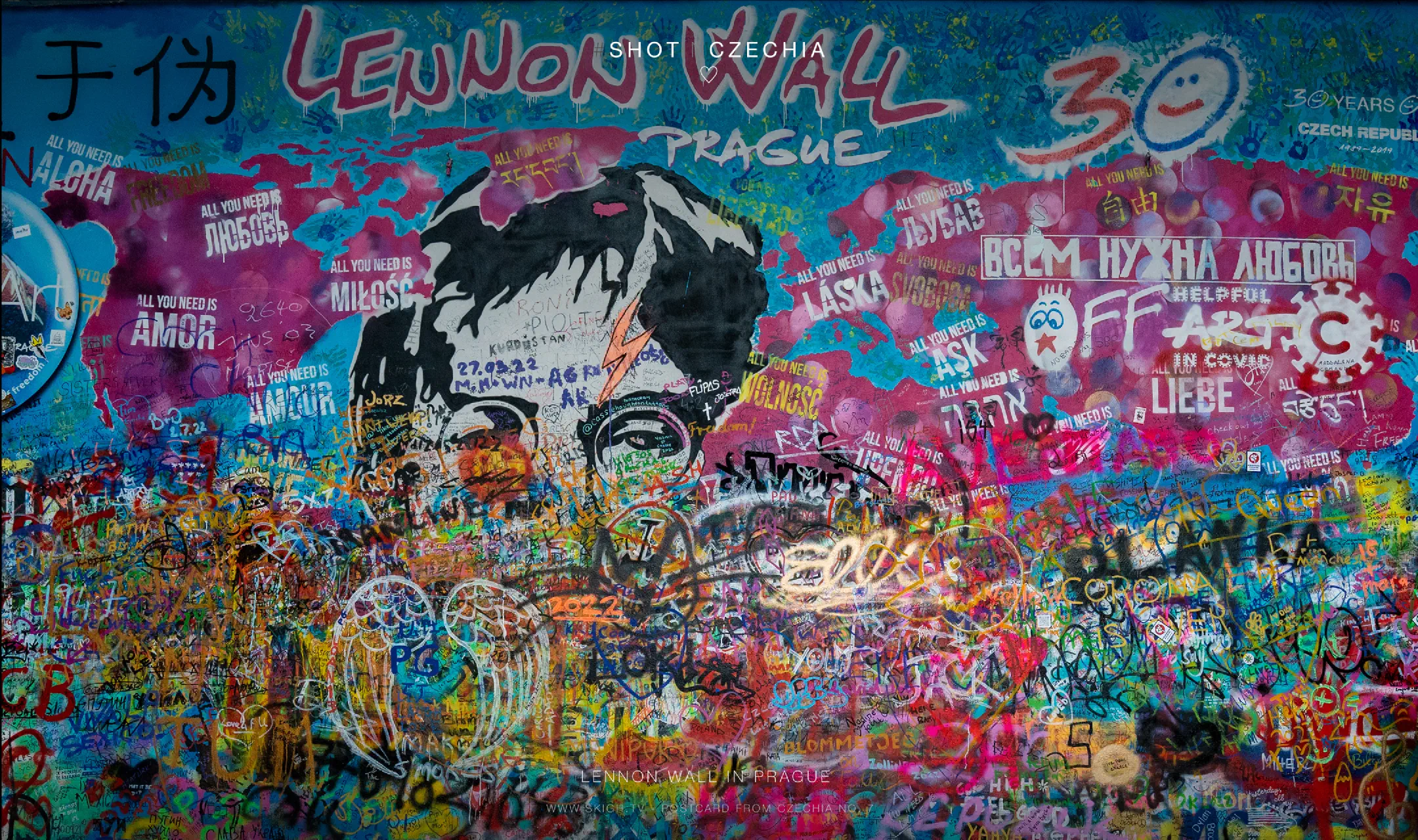 Lennon Wall in Prague