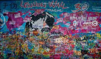 Lennon Wall in Prague