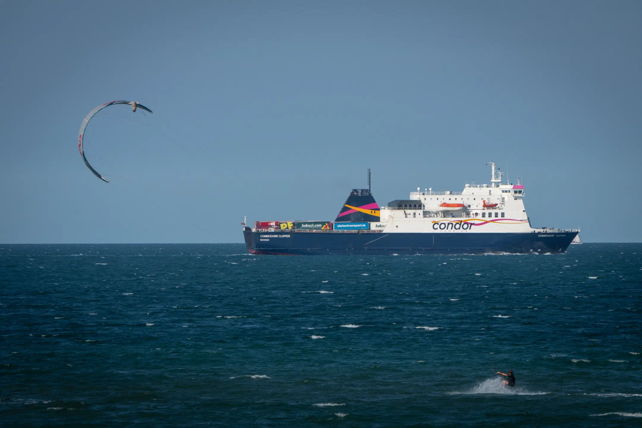 Wind-Assisted Ferry Escort