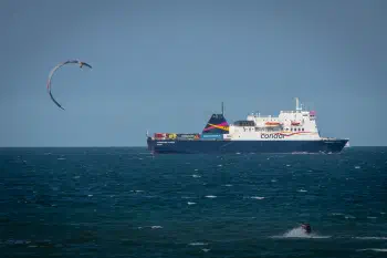 Wind-Assisted Ferry Escort