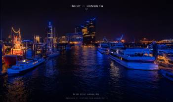 Blue Port Hamburg | 1/60s * f1.8 * ISO 2000 * 14mm - FE 14mm F1.8 GM - Sony α7 IV Blue Port Hamburg