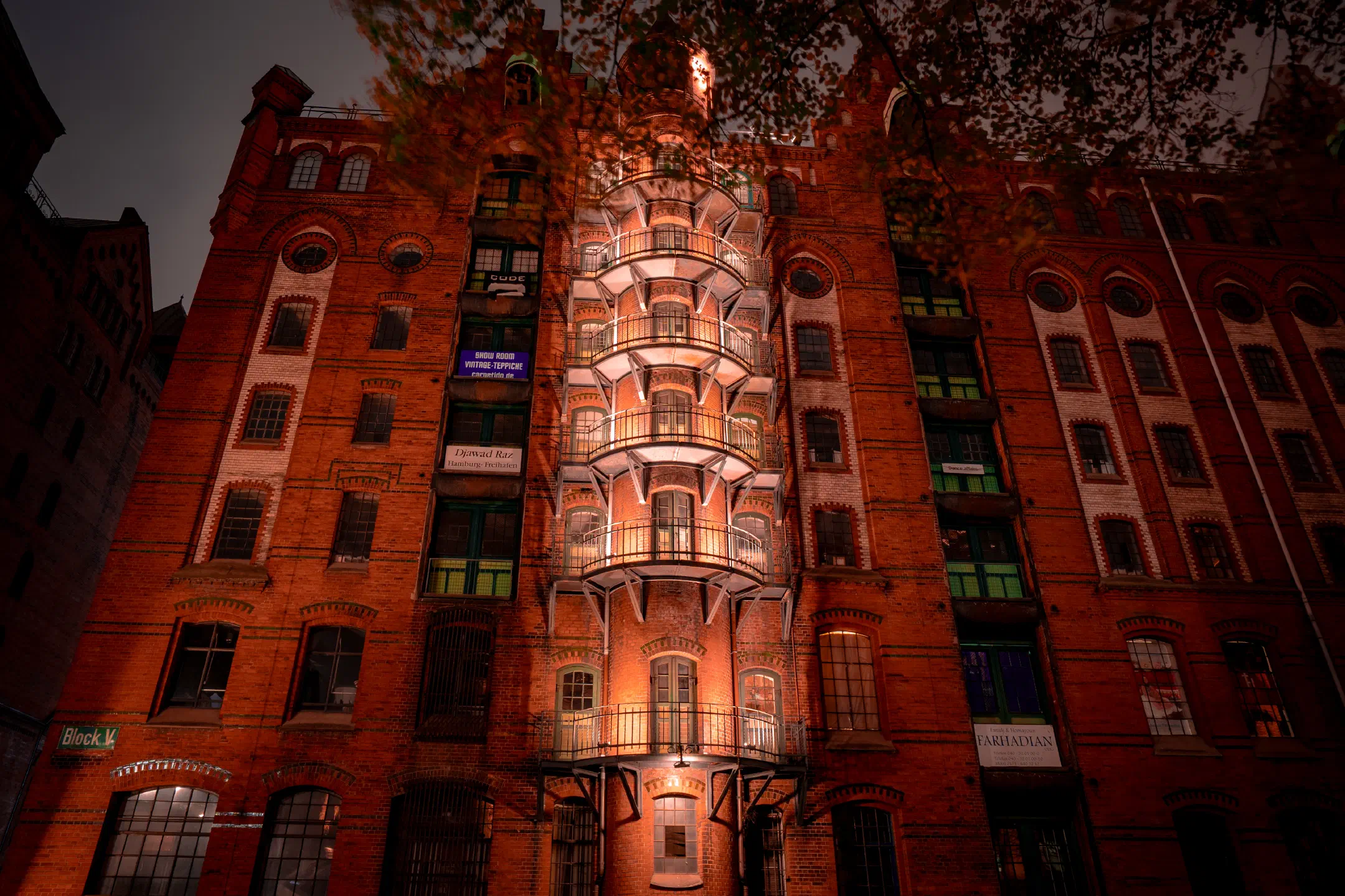 Speicherstadt at night