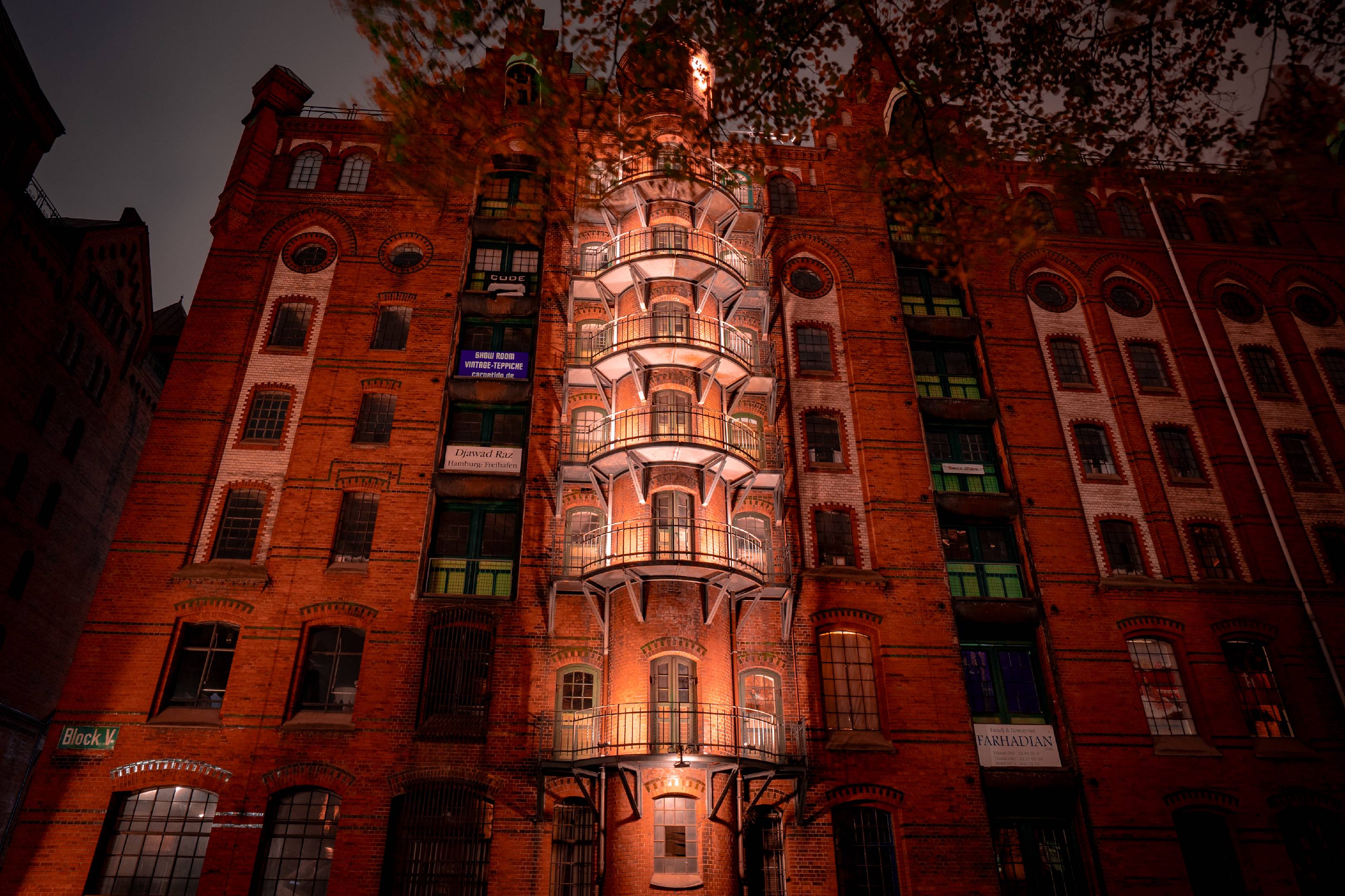 Speicherstadt at night