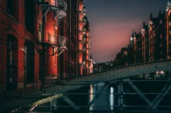Speicherstadt at night