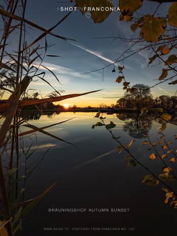 Bräuningshof autumn sunset