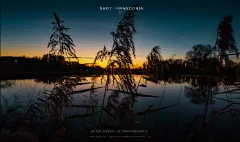 After sunset in Bräuningshof