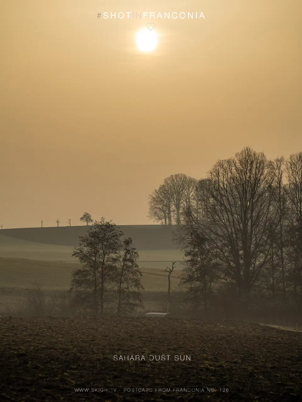 Sahara dust sun