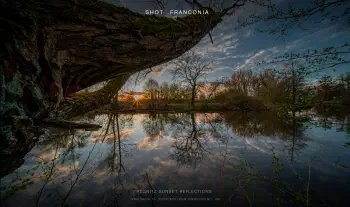 Regnitz sunset reflections