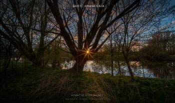 Sunset at river Regnitz