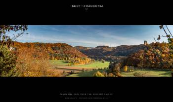 Panorama view over the Wiesent valley