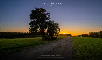 Sunset over Marloffstein