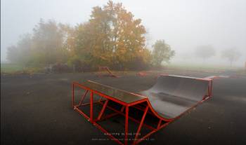 Halfpipe in the fog