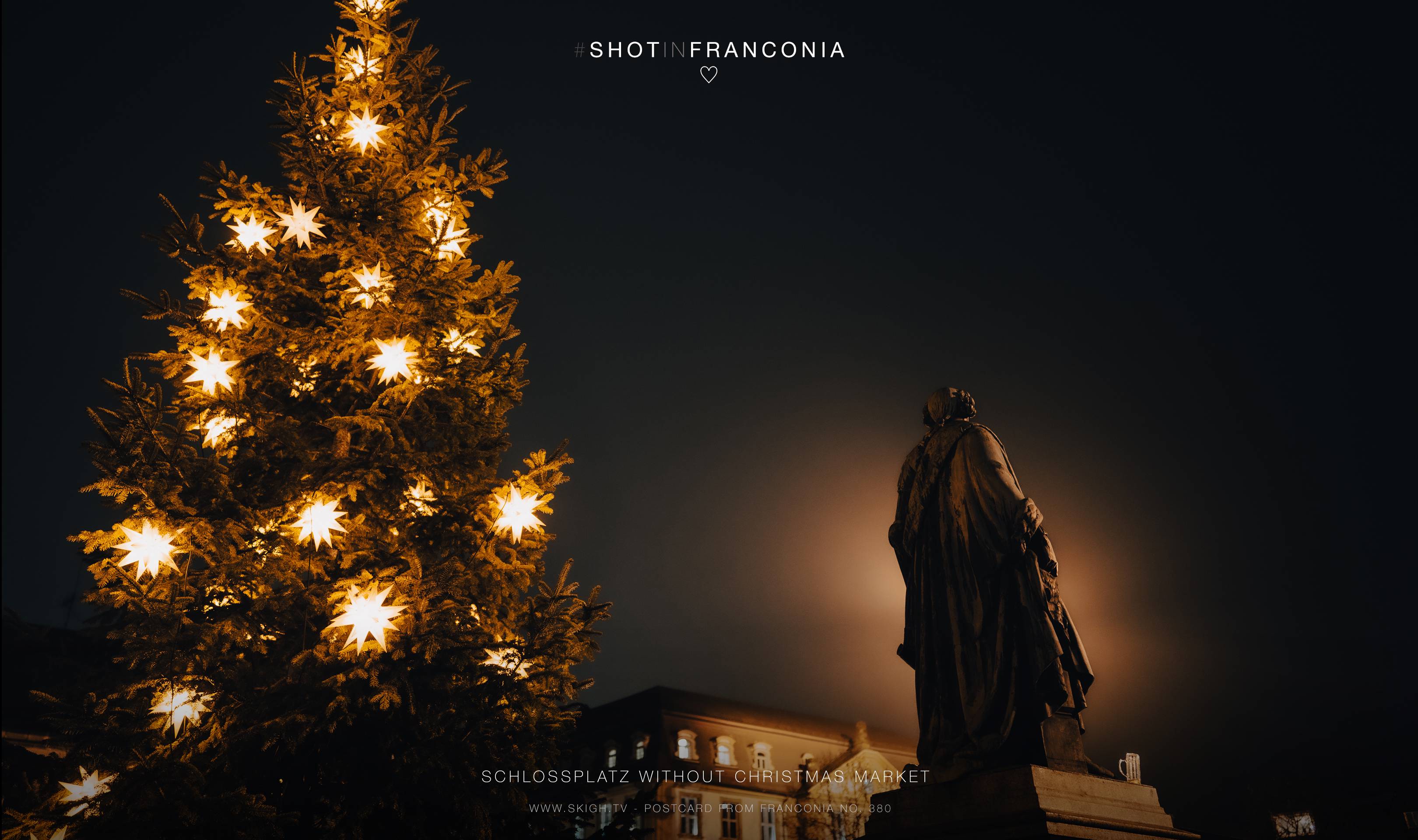 Schlossplatz without Christmas Market