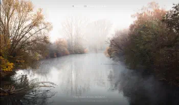 Fog over river Regnitz